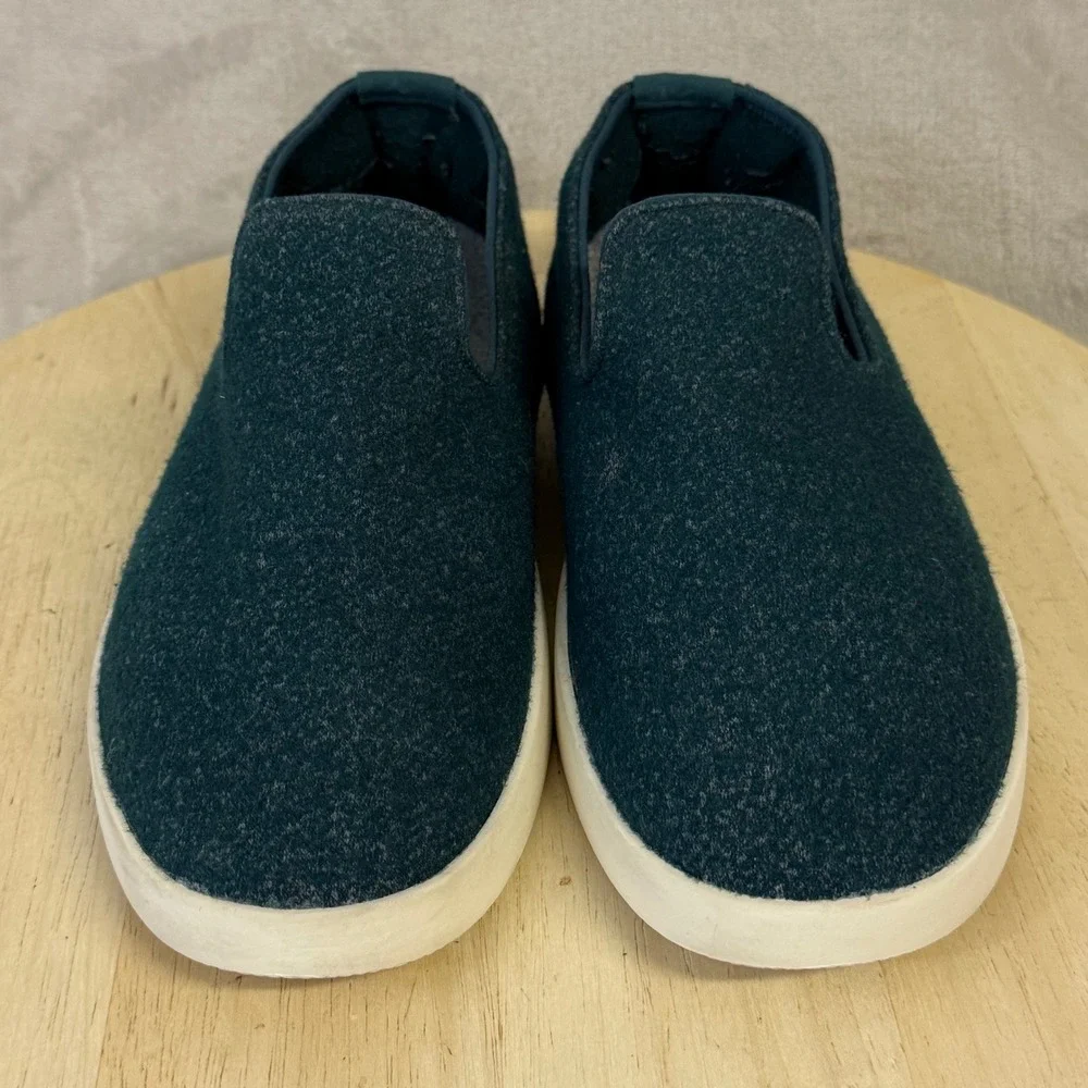 Allbirds Wool Loungers Teal Blue Merino Wool Slip On Shoes Womens 9 WL NV1